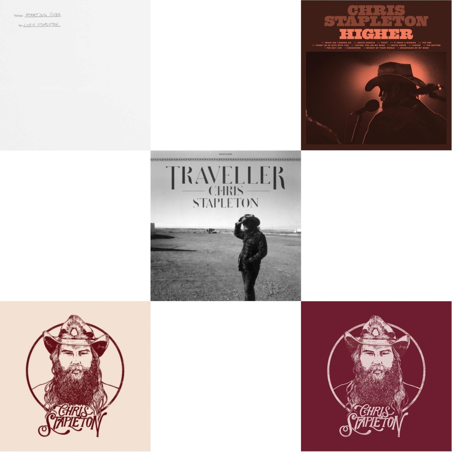 Chris Stapleton - Starting Over (2LP/180G) & Higher (2LP/180G) & Traveller & From A Room: Vol.1 & From A Room: Volume 2