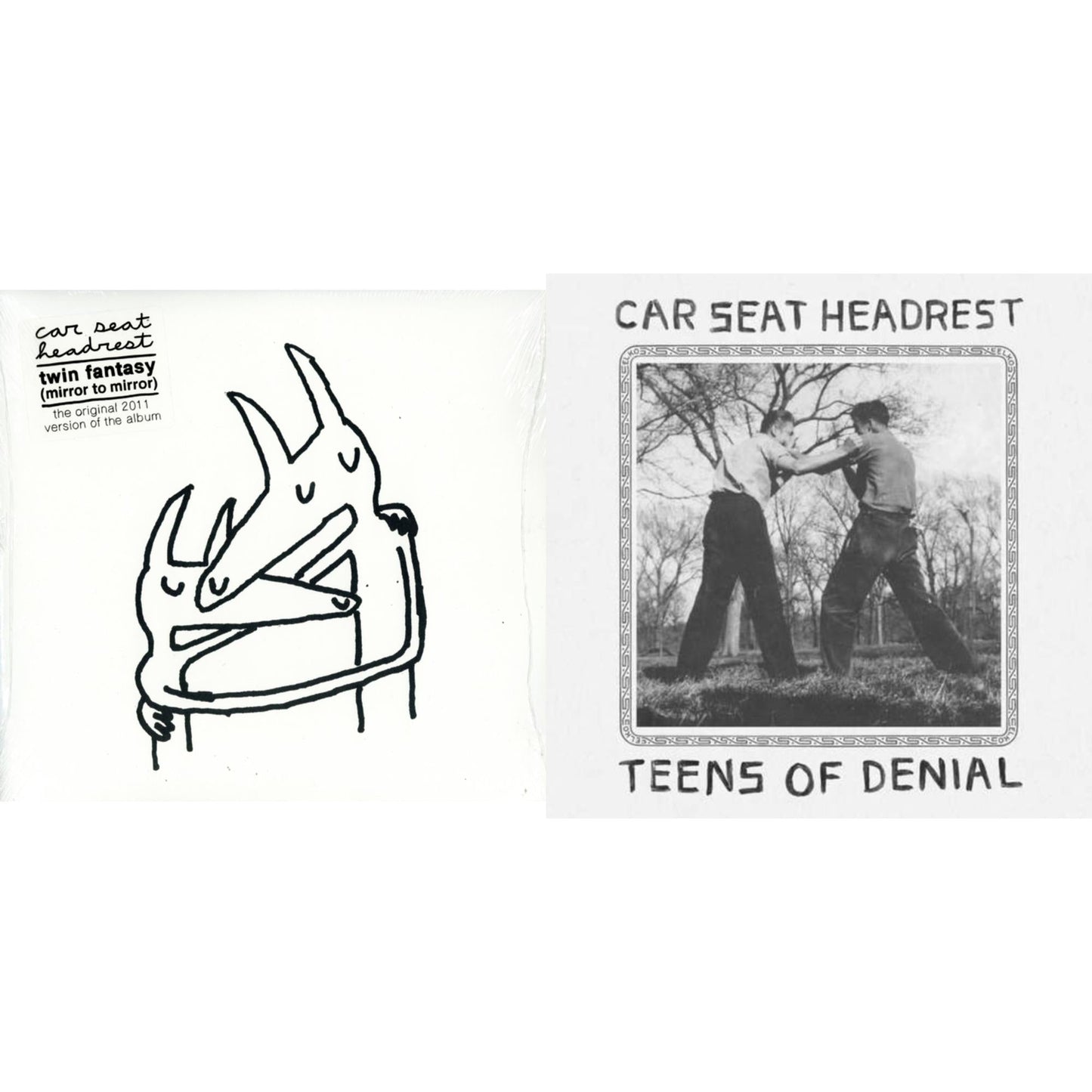 Car Seat Headrest - Teens Of Denial & Twin Fantasy (Mirror To Mirror) (White LP Vinyl)