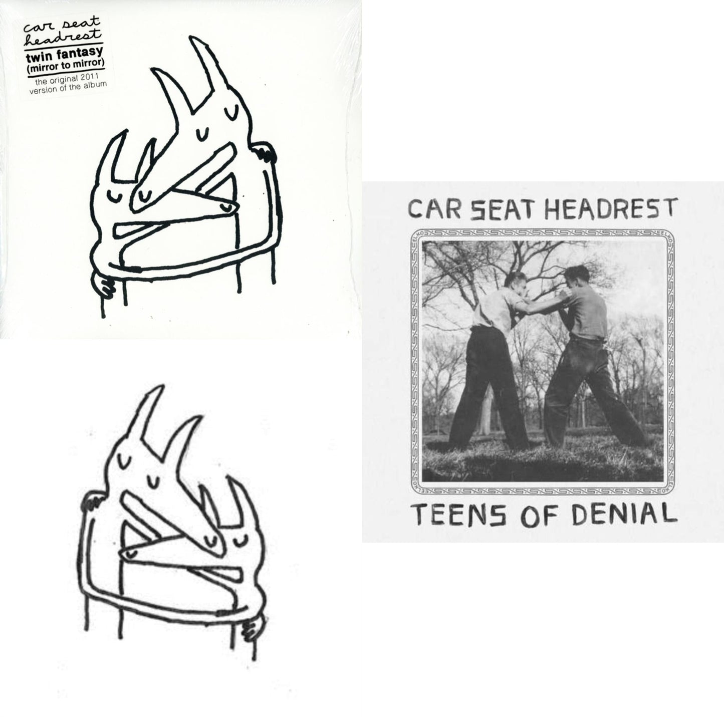 Car Seat Headrest - Teens Of Denial & Twin Fantasy & Twin Fantasy (Mirror To Mirror) (White LP Vinyl)