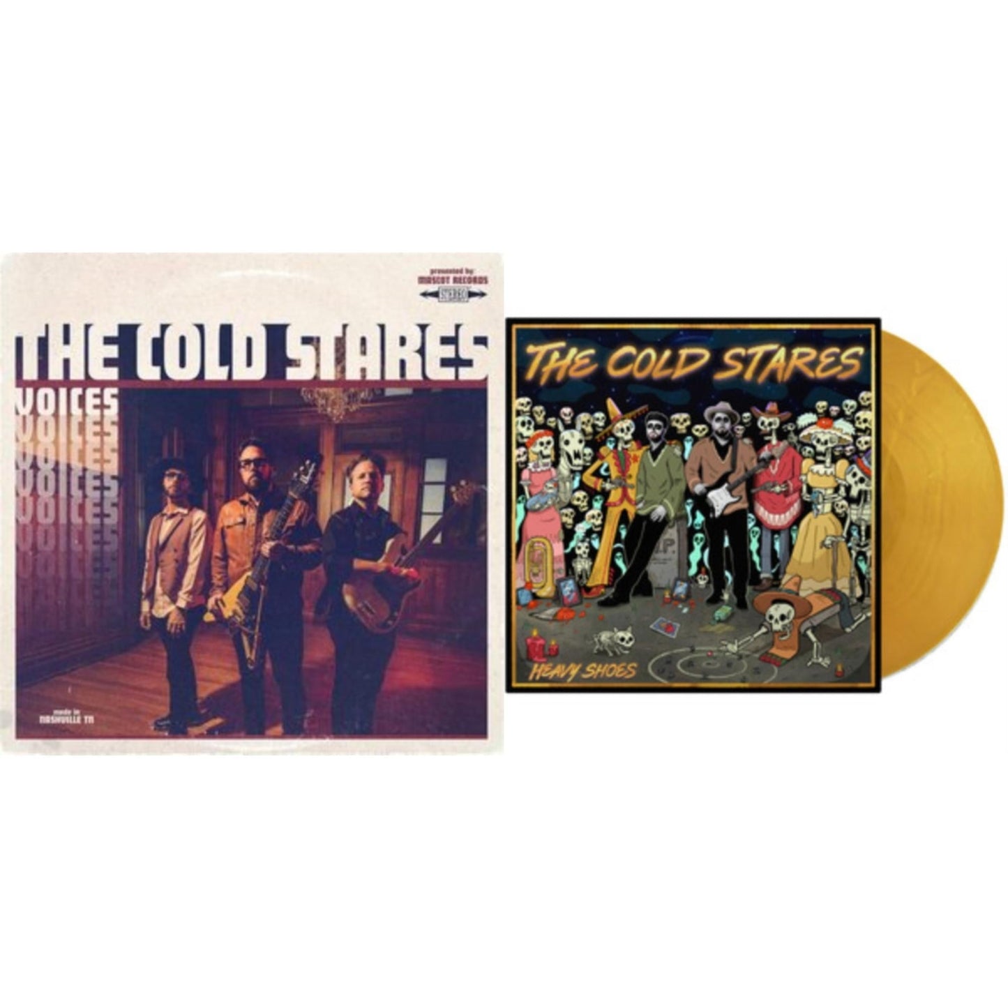 Cold Stares - Voices (Burgundy LP Vinyl) & Heavy Shoes (Gold LP Vinyl/180G)