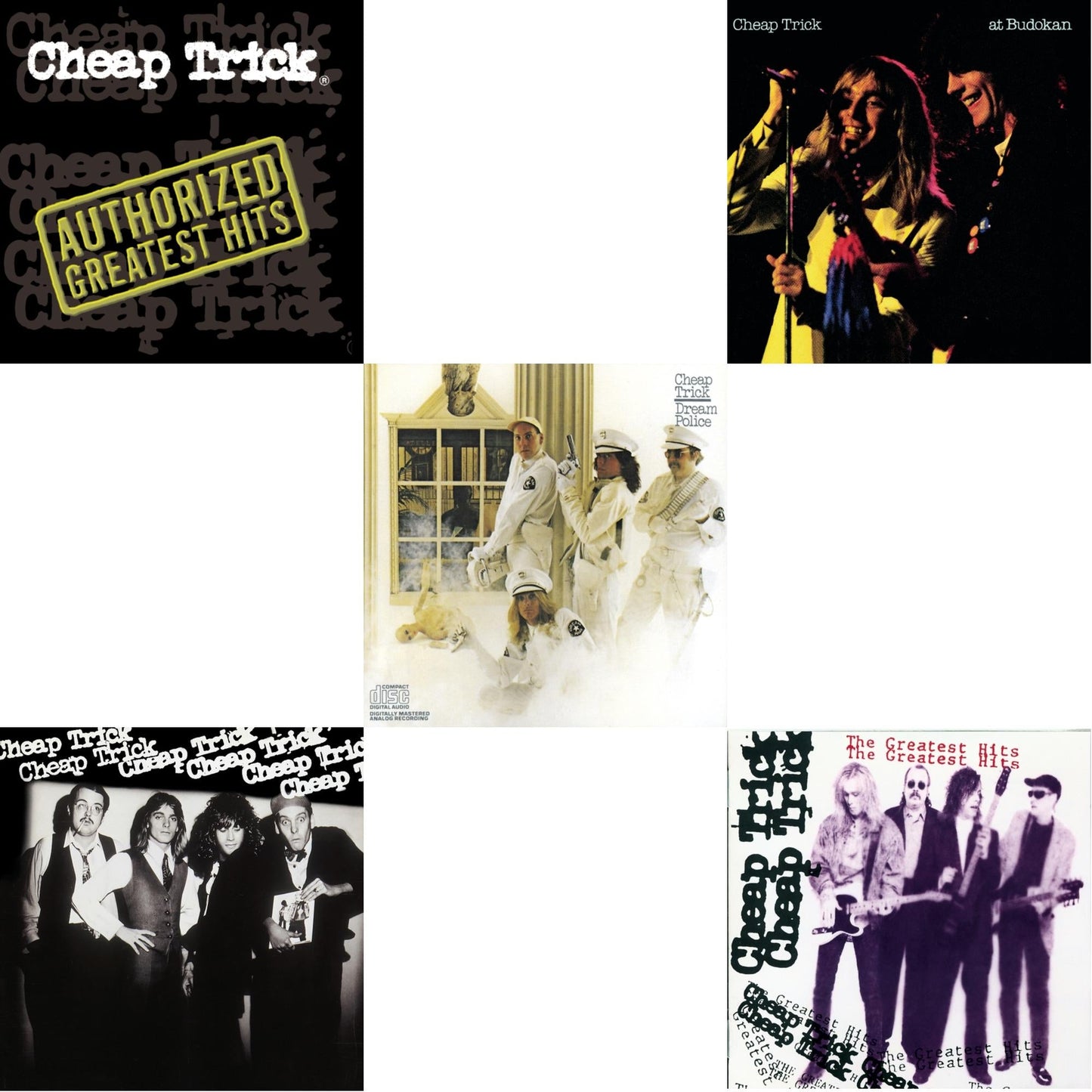 Cheap Trick - Cheap Trick & Cheap Trick At Budokan & Dream Police & Greatest Hits & Authorized Greatest Hits - CD Bundle