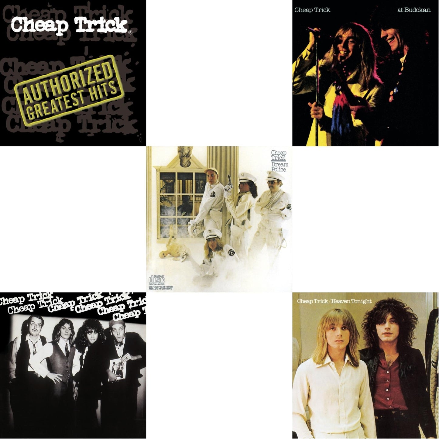 Cheap Trick - Heaven Tonight & Cheap Trick & Cheap Trick At Budokan & Dream Police & Authorized Greatest Hits - CD Bundle