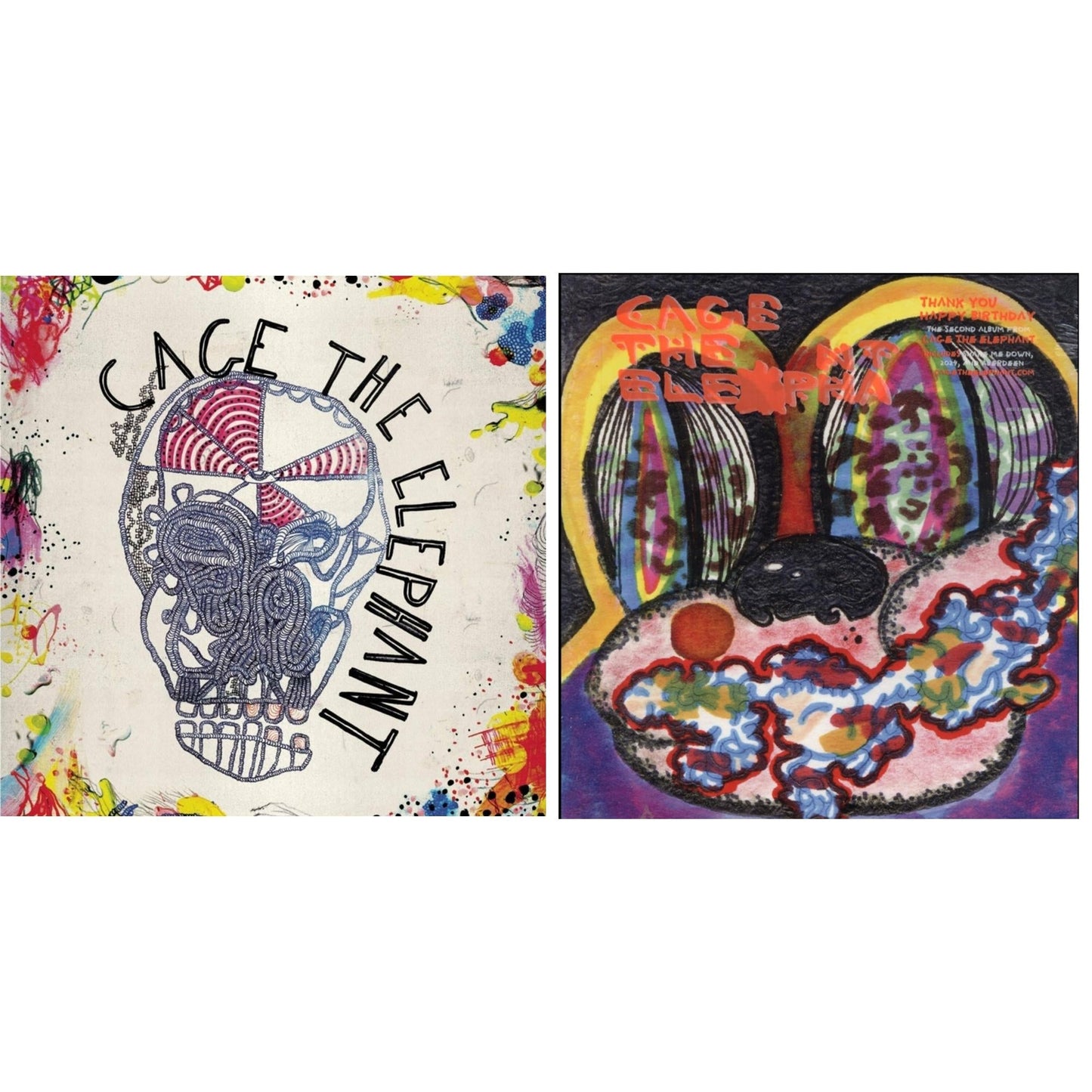 Cage The Elephant - Cage The Elephant (180G) & Thank You Happy Birthday - LP Vinyl Bundle