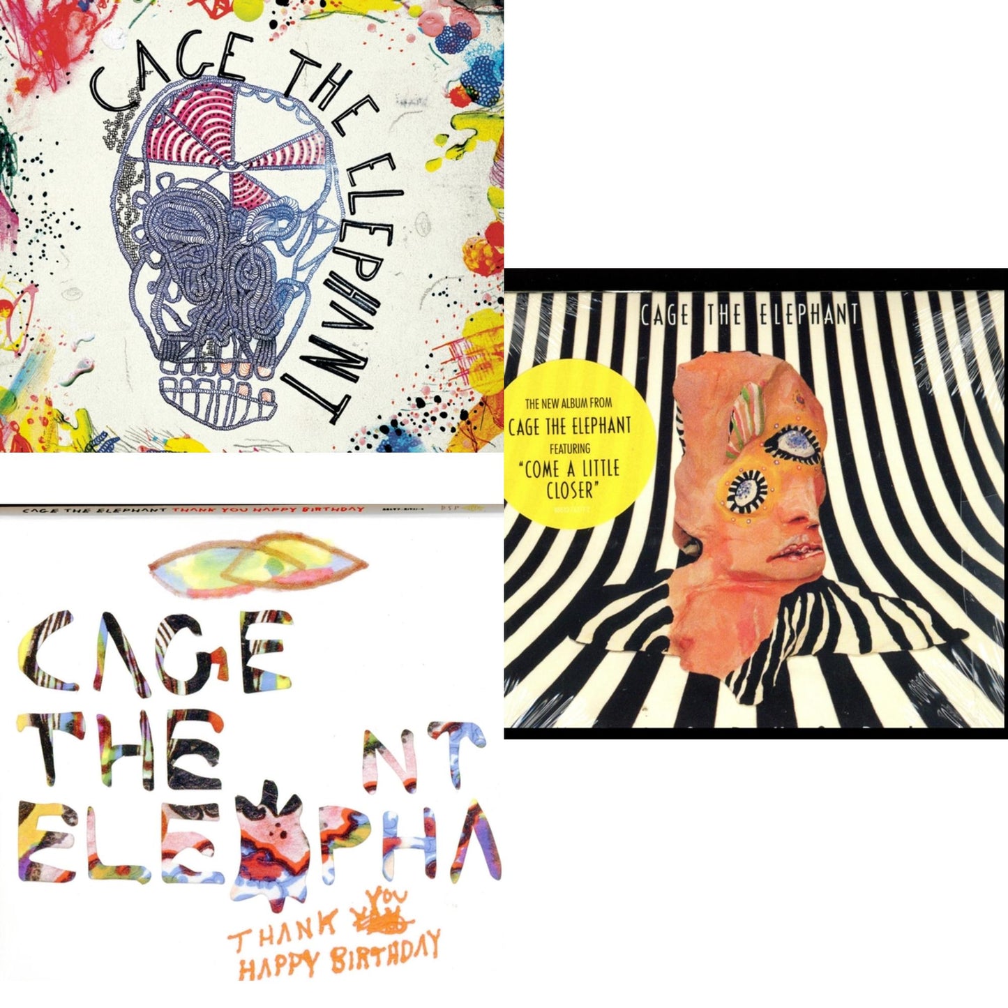 Cage The Elephant - Cage The Elephant & Thank You Happy Birthday & Melophobia - CD Bundle