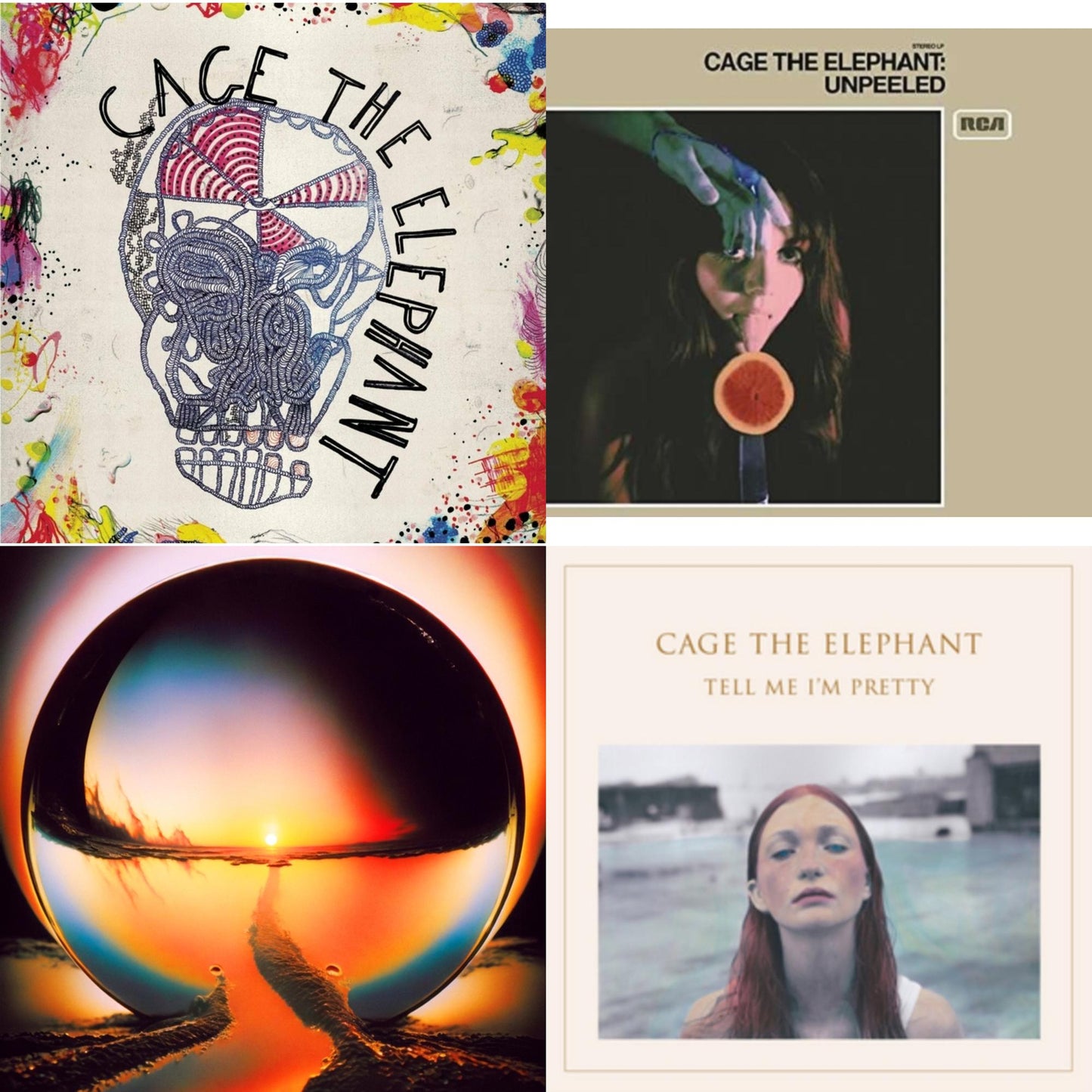 Cage The Elephant - Neon Pill & Cage The Elephant (180G) & Tell Me I'm Pretty (180G/Dl Card/Gatefold) & Unpeeled (2LP/140G/Gatefold)