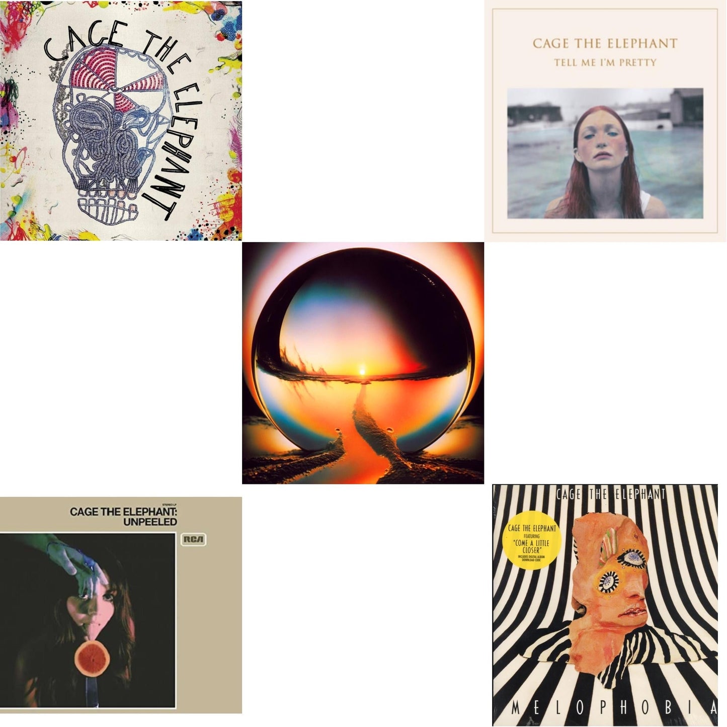 Cage The Elephant - Neon Pill & Cage The Elephant (180G) & Tell Me I'm Pretty (180G/Dl Card/Gatefold) & Melophobia (180G/Dl Card) & Unpeeled (2LP/140G/Gatefold)