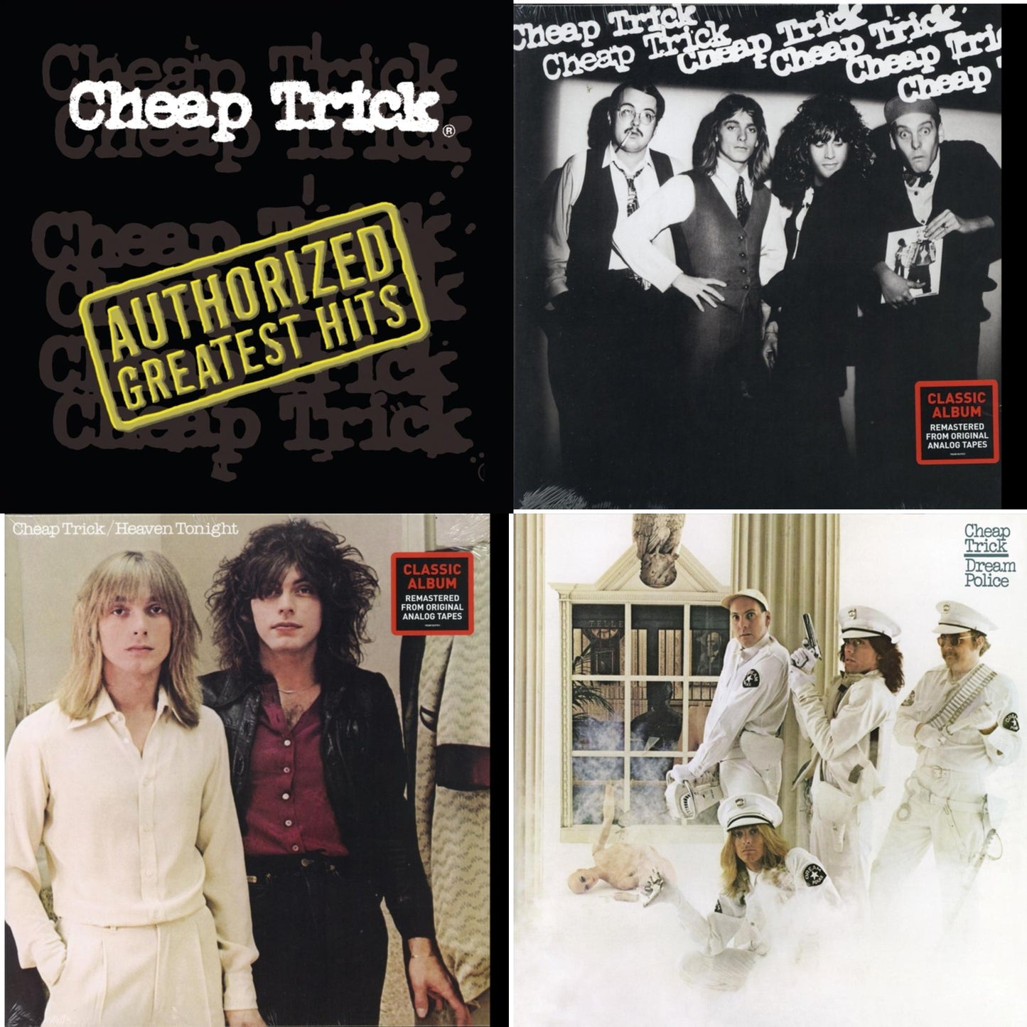 Cheap Trick - Authorized Greatest Hits (2LP) & Cheap Trick (180G) & Heaven Tonight (180G) & Dream Police (180G)