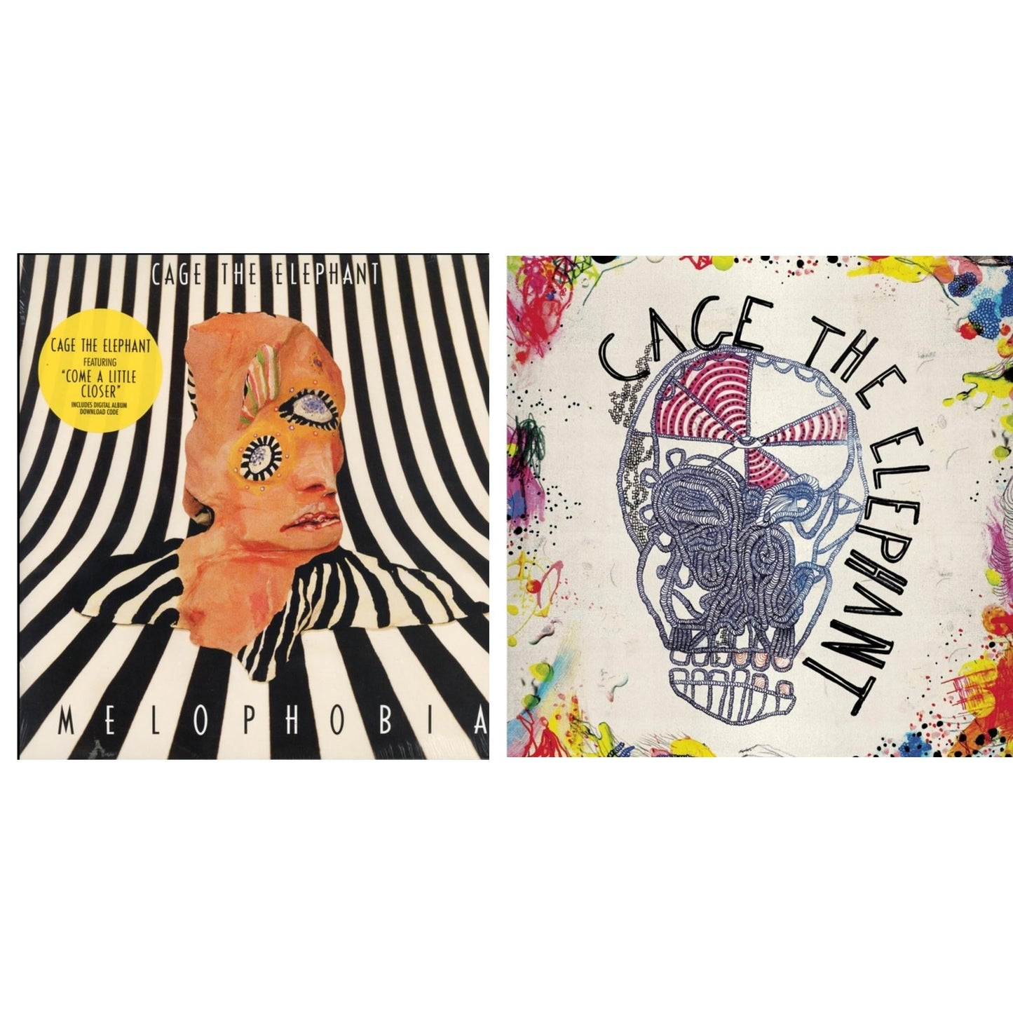 Cage The Elephant - Melophobia (180G/Dl Card) & Cage The Elephant (180G) - LP Vinyl Bundle