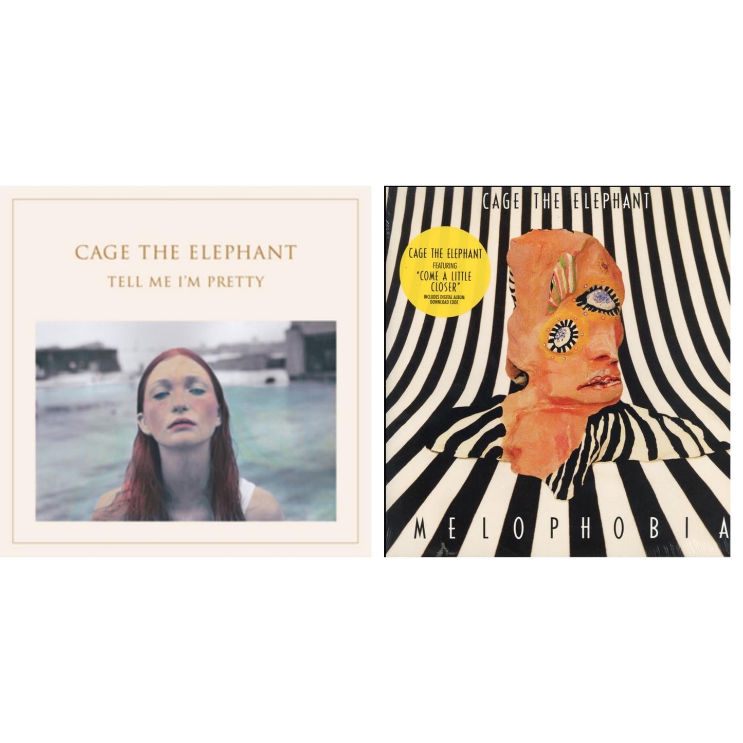 Cage The Elephant - Tell Me I'm Pretty (180G/Dl Card/Gatefold) & Melophobia (180G/Dl Card) - LP Vinyl Bundle