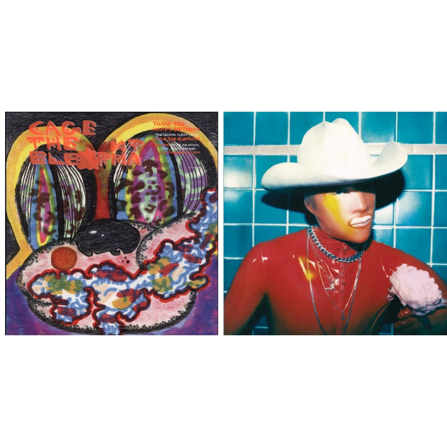 Cage The Elephant - Social Cues (140G/Dl Insert) & Thank You Happy Birthday - LP Vinyl Bundle
