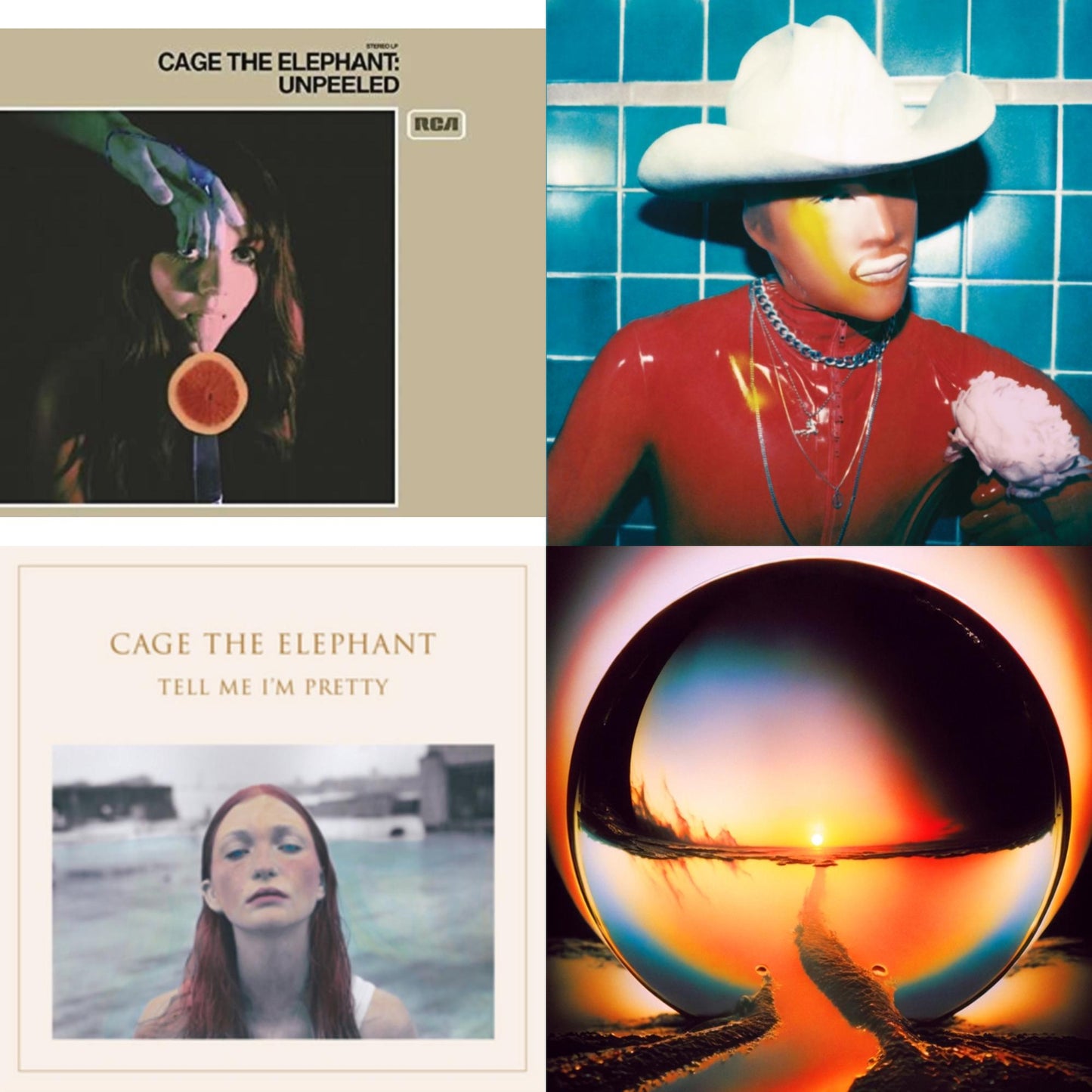 Cage The Elephant - Social Cues (140G/Dl Insert) & Neon Pill & Tell Me I'm Pretty (180G/Dl Card/Gatefold) & Unpeeled (2LP/140G/Gatefold)