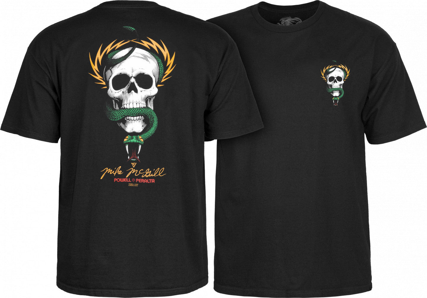 Powell Peralta Mike McGill Skull & Snake T-shirt - Black