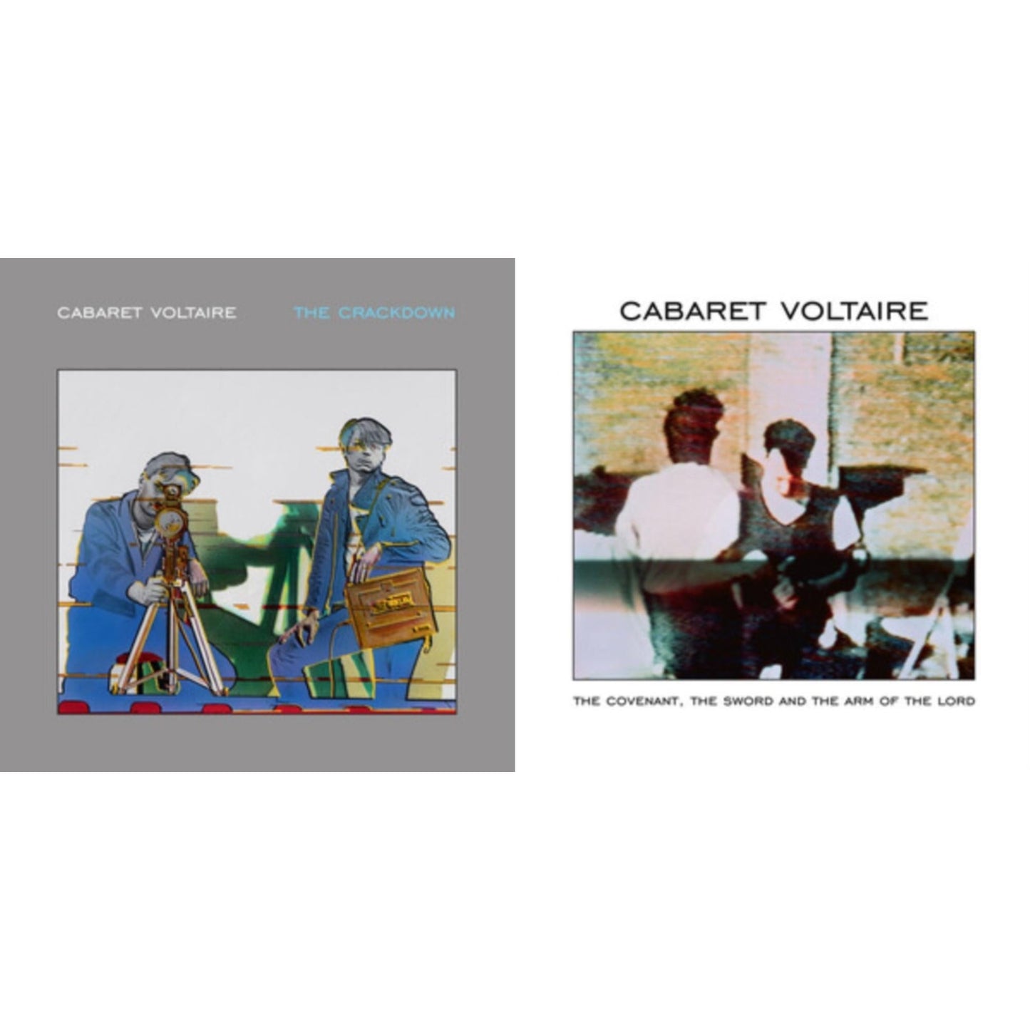 Cabaret Voltaire - Crackdown (Limited Edition/Grey LP Vinyl) & Covenant, The Sword & The Arm Of The Lord (Limited Edition/White LP Vinyl)