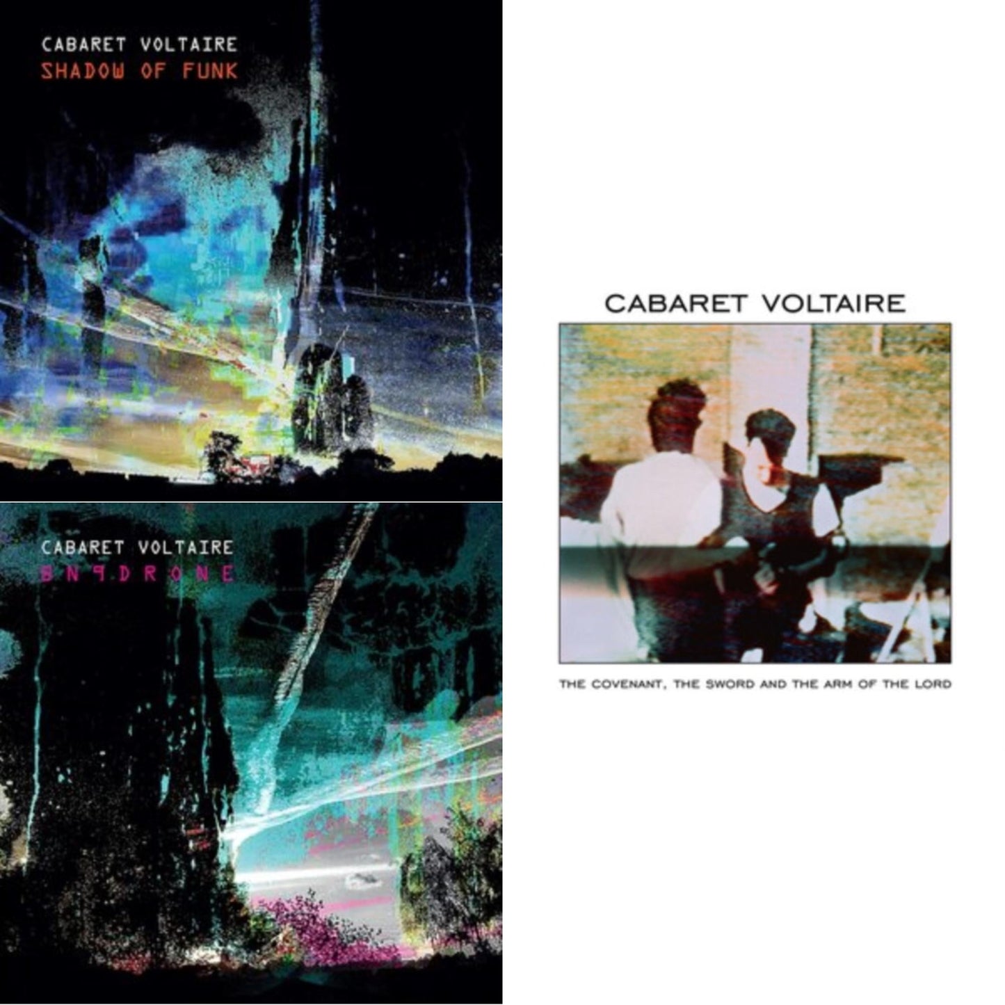 Cabaret Voltaire - Shadow Of Funk & Bn9drone (Limited Edition/White LP Vinyl) & Covenant, The Sword & The Arm Of The Lord (Limited Edition/White LP Vinyl)