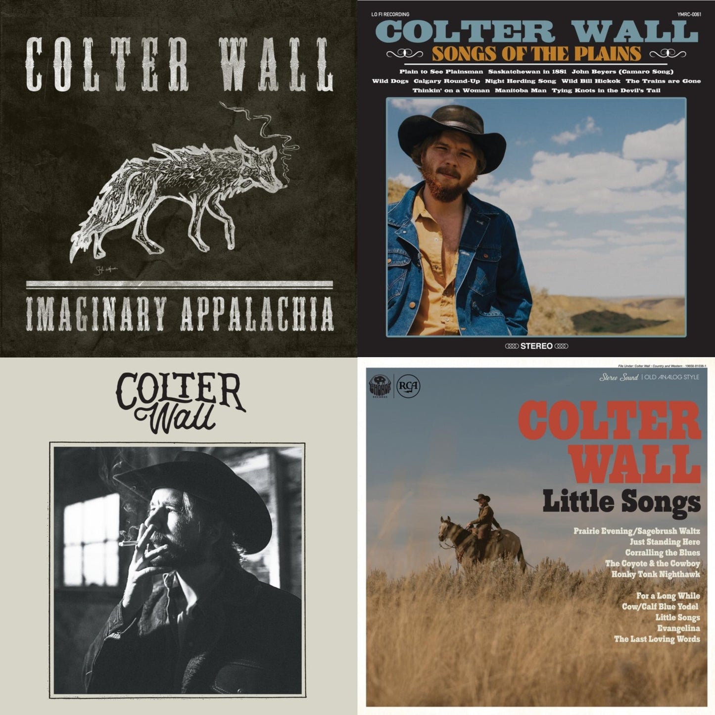 Colter Wall - Little Songs & Imaginary Appalachia (Red LP Vinyl) & Colter Wall (Red LP Vinyl) & Songs Of The Plains