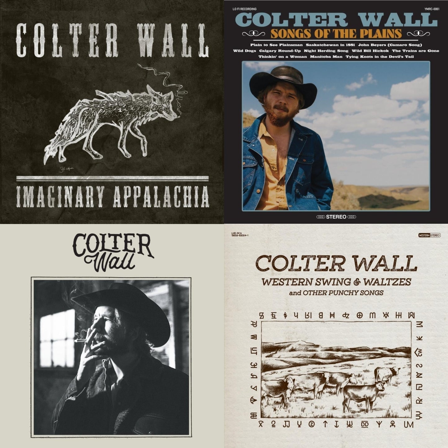 Colter Wall - Imaginary Appalachia (Red LP Vinyl) & Songs Of The Plains & Colter Wall (Red LP Vinyl) & Western Swing & Waltzes (Red LP Vinyl)