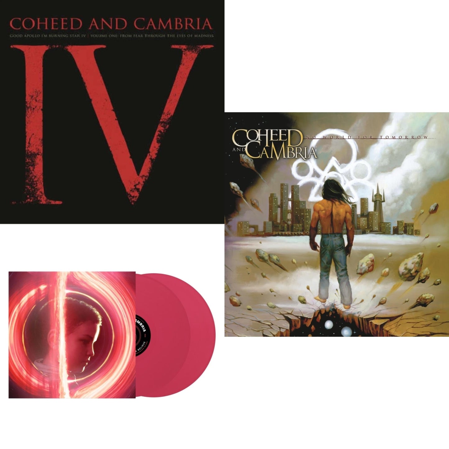 Coheed & Cambria - Good Apollo I'm Burning Star Iv, Vol. 2: No World For Tomorrow (2LP/180G) & Father Of Make Believe (X) (Magenta Vinyl/2LP) & Good Apollo I'm Burning Star Iv Vol.1: From Fear Through The Eyes Of Madness (2LP/150G/Dlcard)