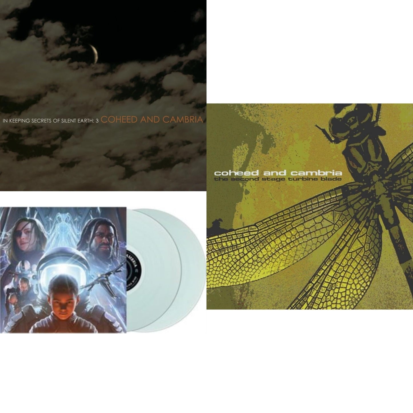 Coheed & Cambria - Vaxis Ii: A Window Of The Waking Mind (Transparent Electric Blue Vinyl/2LP) & In Keeping Secrets Of Silent Earth: 3 (2LP) & Second Stage Turbine Blade