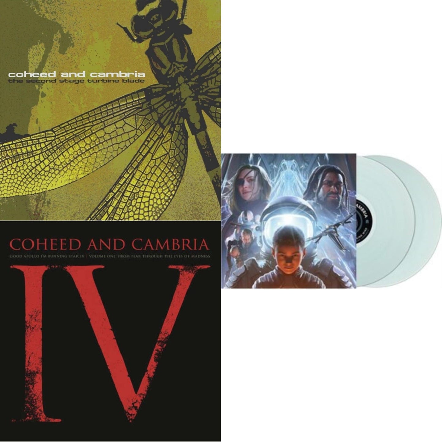 Coheed & Cambria - Vaxis Ii: A Window Of The Waking Mind (Transparent Electric Blue Vinyl/2LP) & Second Stage Turbine Blade & Good Apollo I'm Burning Star Iv Vol.1: From Fear Through The Eyes Of Madness (2LP/150G/Dlcard)