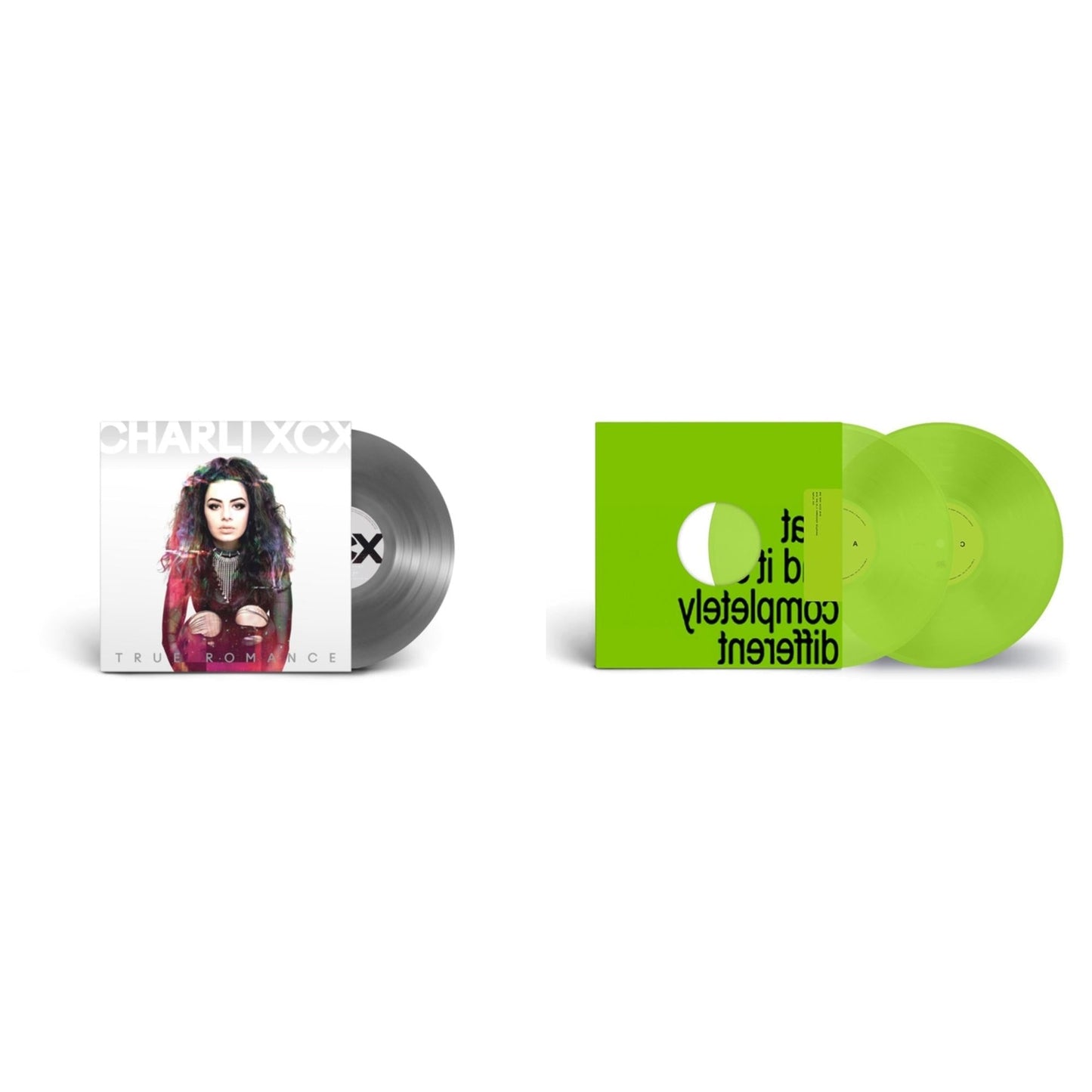 Charli Xcx - Brat & It's Completely Different (2LP/Brat Green Vinyl) & True Romance Original Angels Repress
