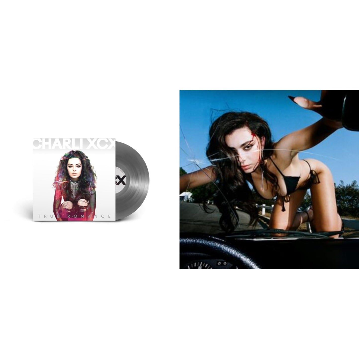 Charli Xcx - True Romance Original Angels Repress & Crash - LP Vinyl Bundle