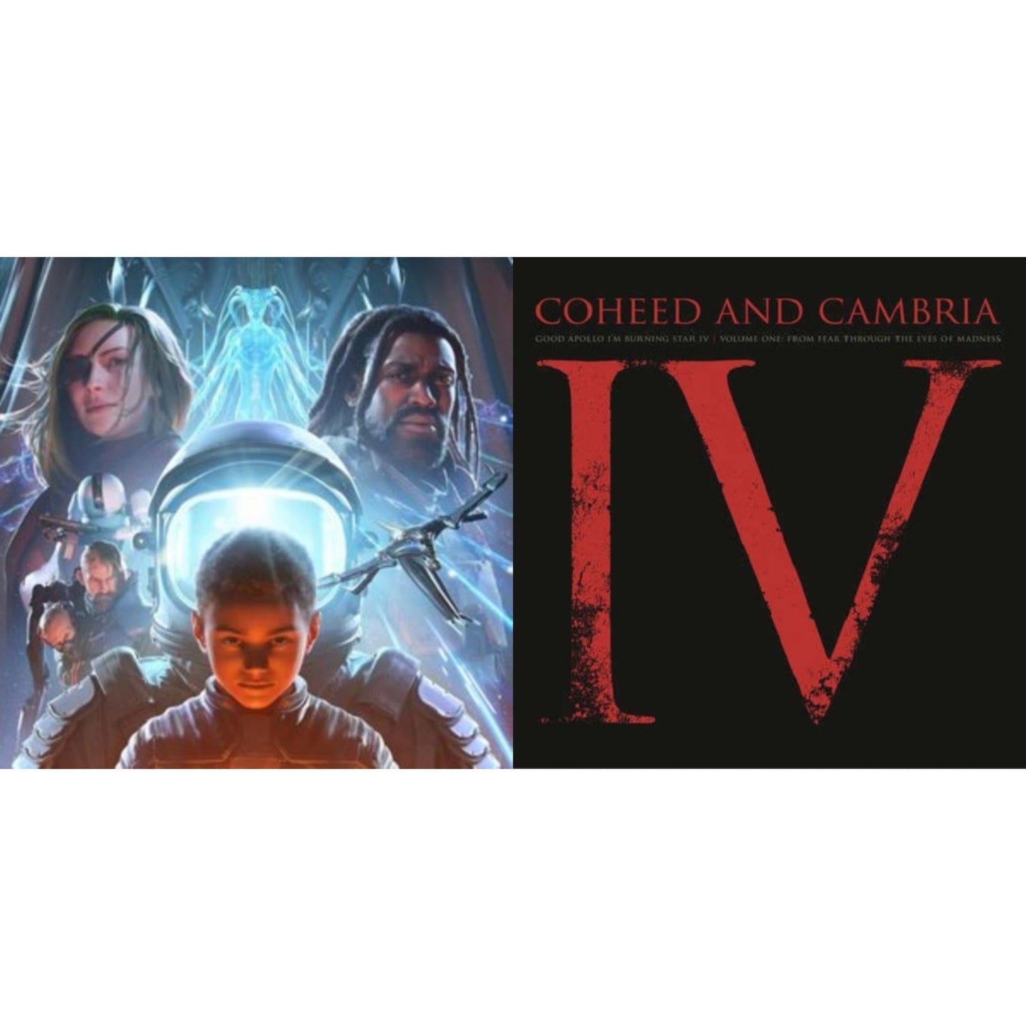 Coheed & Cambria - Vaxis Ii: A Window Of The Waking Mind (Transparent Sea Blue Vinyl/2LP) (I) & Good Apollo I'm Burning Star Iv Vol.1: From Fear Through The Eyes Of Madness (2LP/150G/Dlcard)