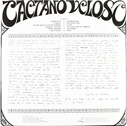 Caetano Veloso (With CD) Vinyl Record