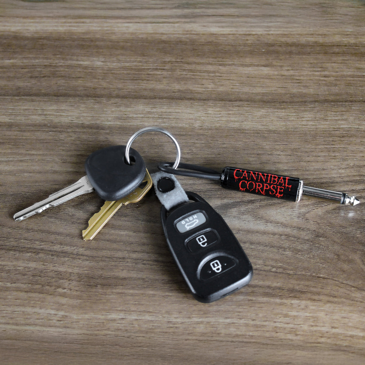Cannibal Corpse Logo Guitar Plug Keychain