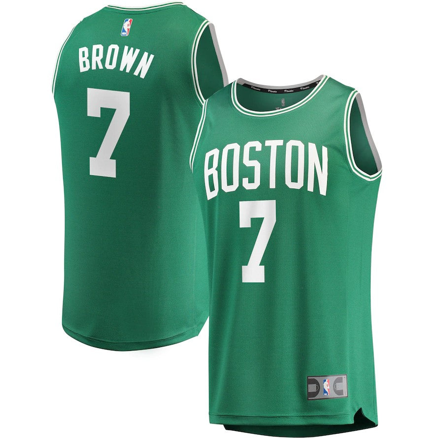 Jaylen Brown Boston Celtics Fast Break Replica Jersey Green - Icon Edition