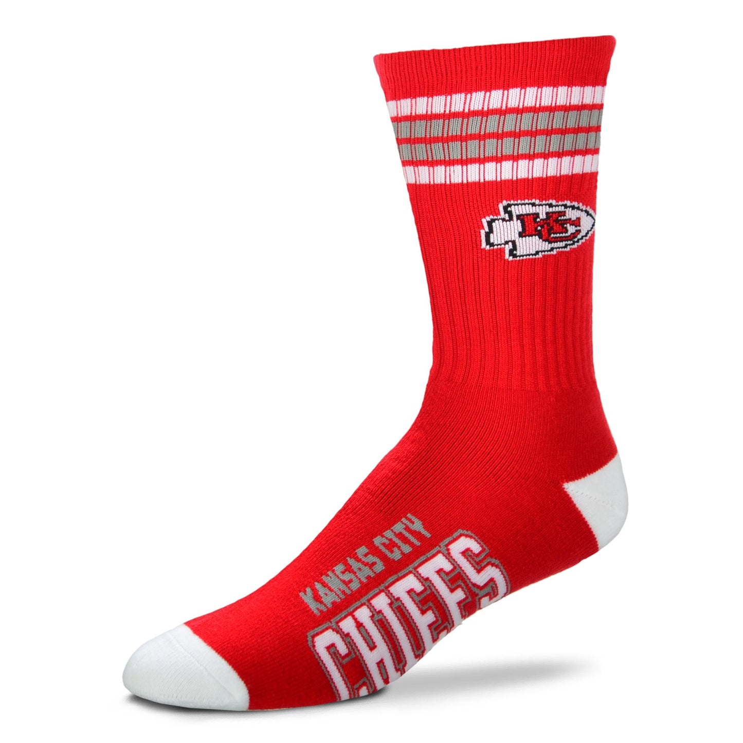 Kansas City Chiefs Men's 4 Stripe Deuce Socks