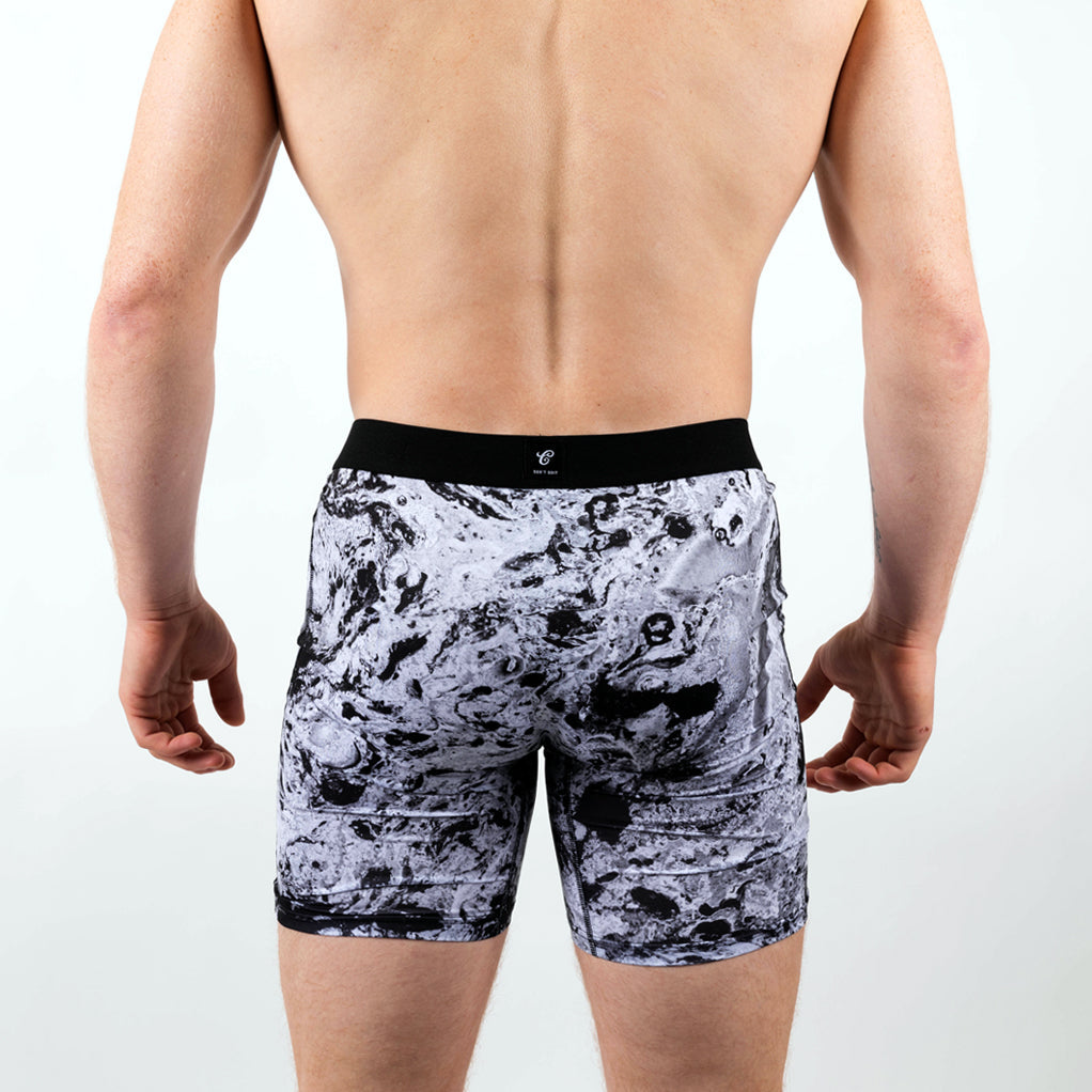 Contenders Lover & Fighter Marble Mens Brief Shorts