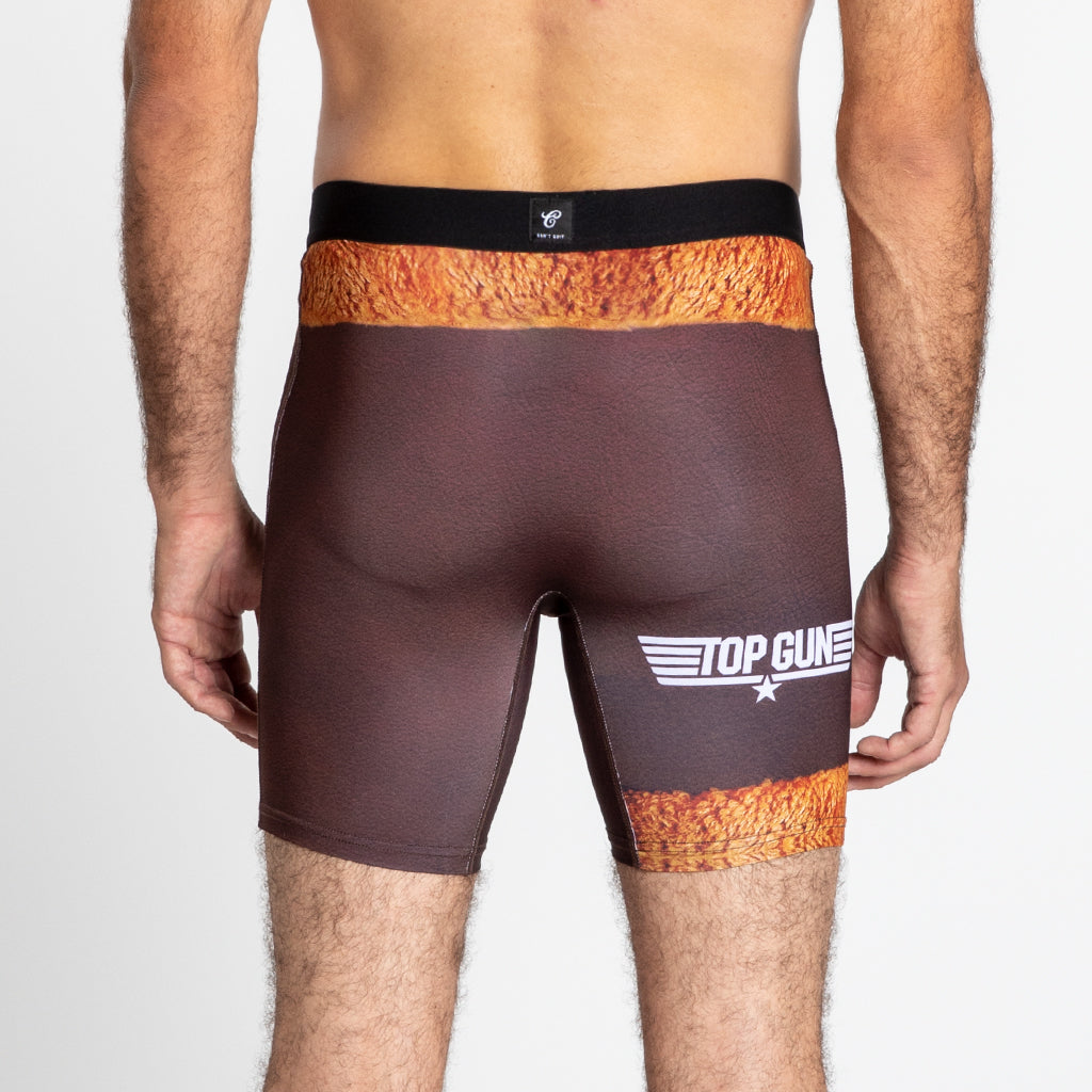 Top Gun Mitchell Mens Brief Shorts Brown