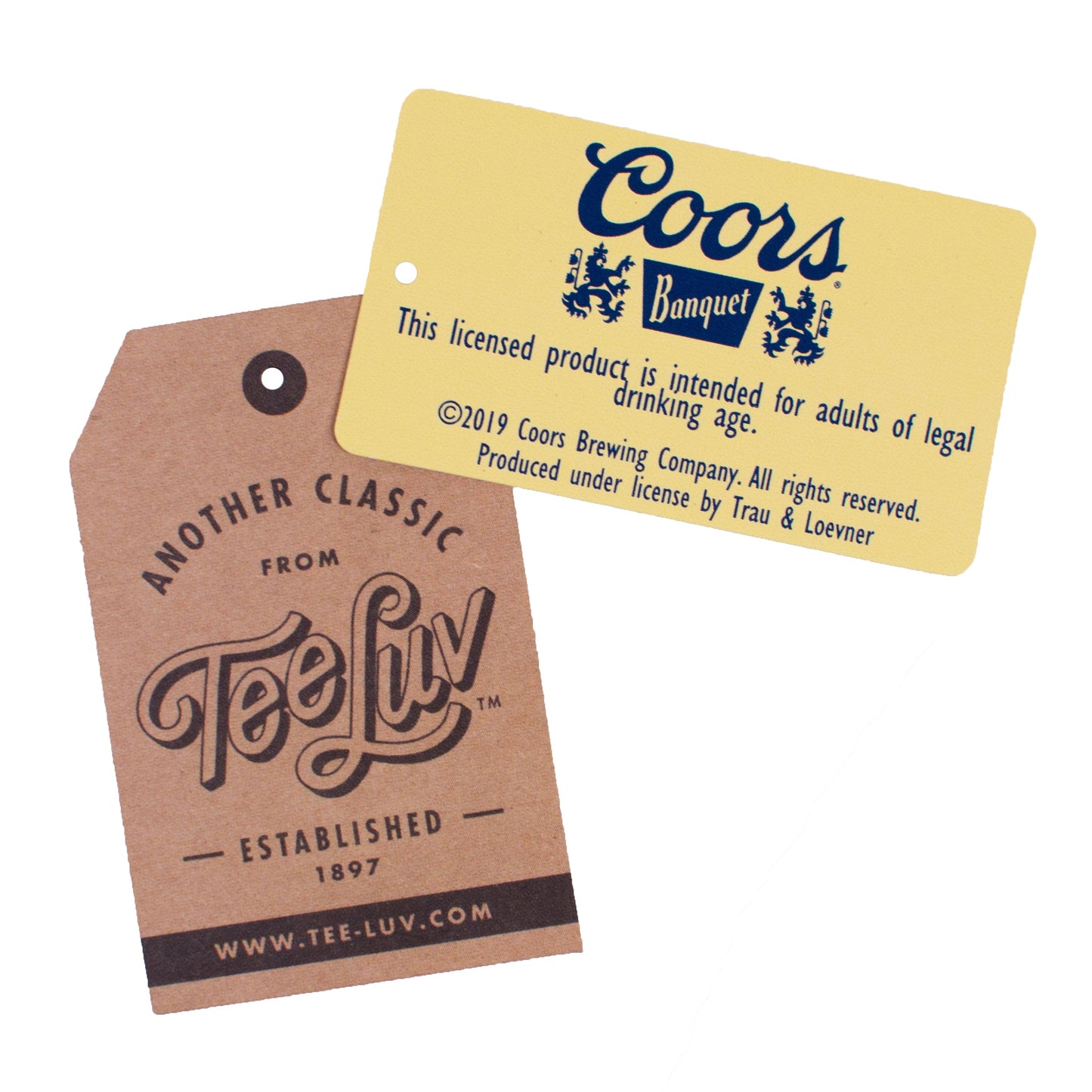 Coors Beer Logo Mens T Shirt Officially Licensed Cream