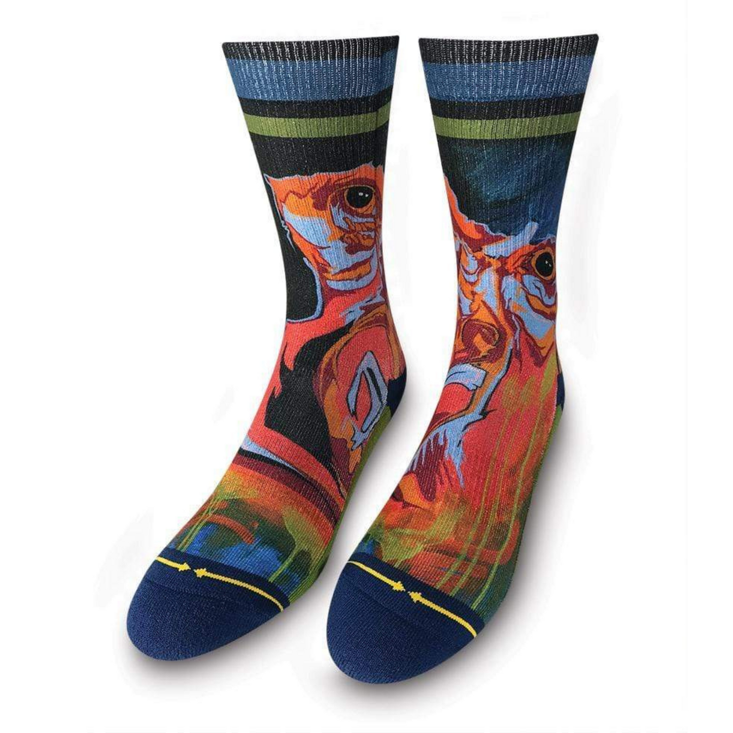 Taylor Reinhold Gorilla Graffiti Adult Crew Socks
