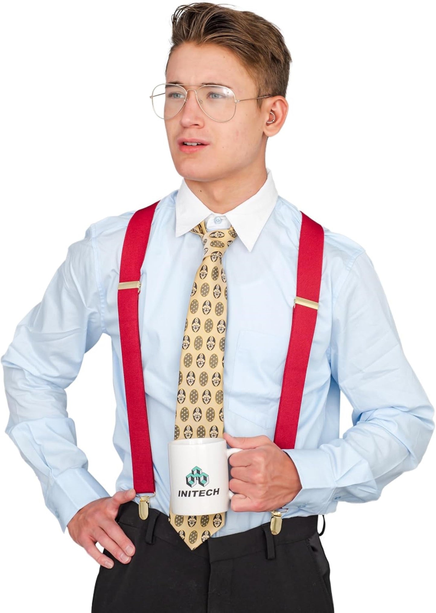 Initech Logo Office Movie Replica Boss Mug 12 Oz Cosplay Halloween Costume Accessory