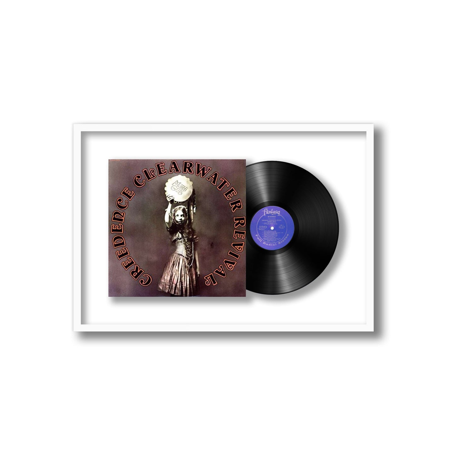 Creedence Clearwater Revival Mardi Gras Framed Vinyl Record