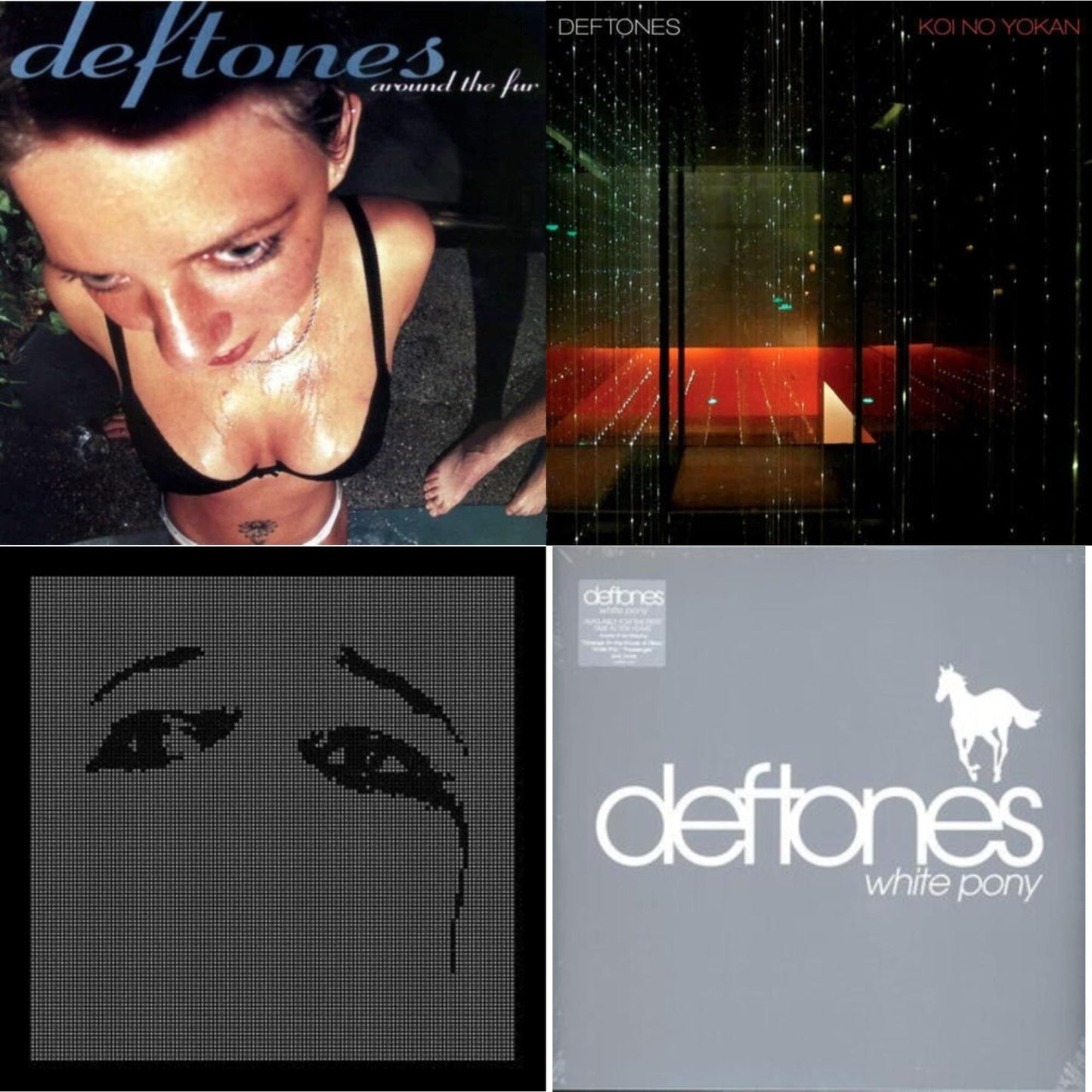 Deftones - Ohms & Koi No Yokan & Around The Fur (180G) & White Pony - LP Vinyl Bundle