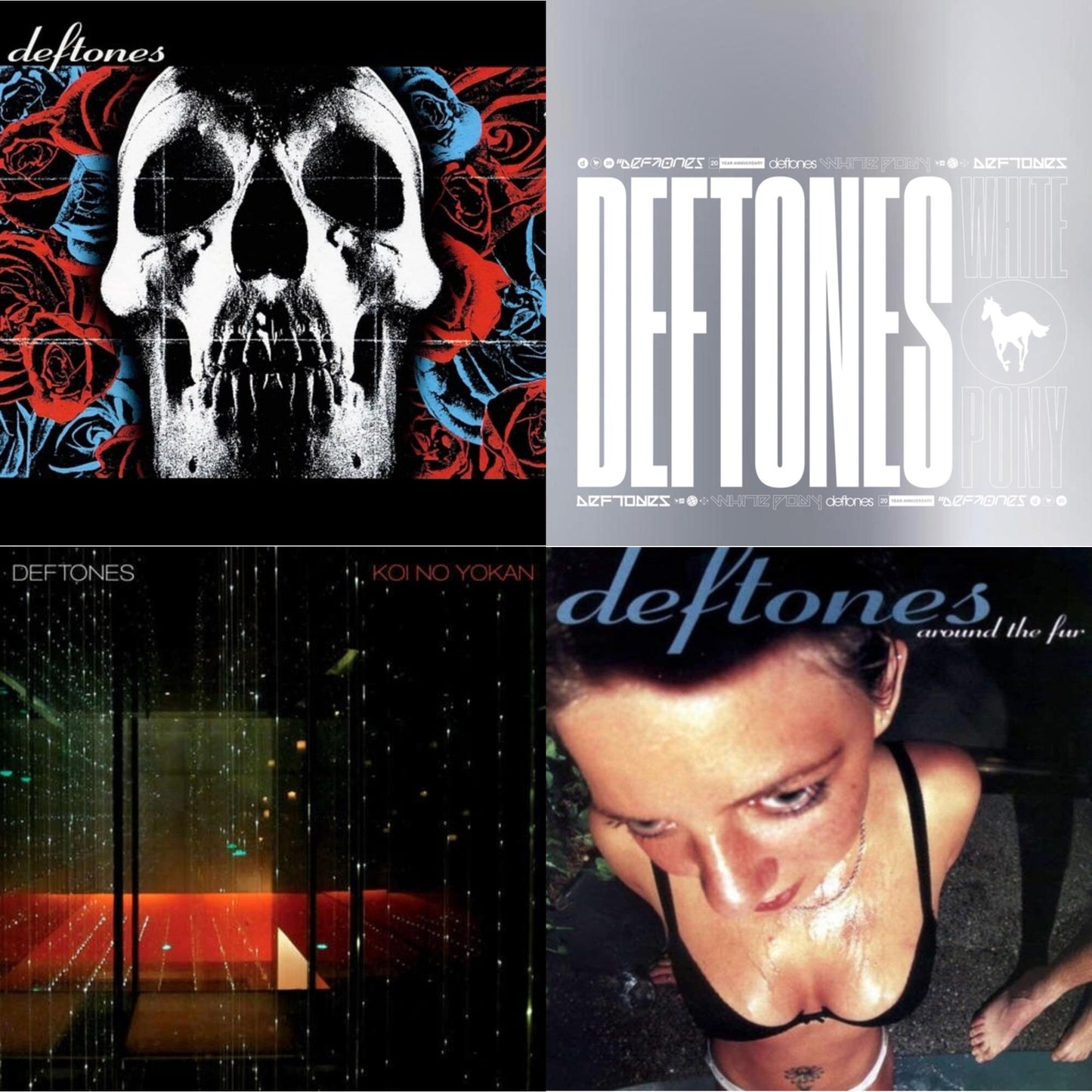 Deftones - Deftones & White Pony (X) (20Th Anniversary Deluxe Edition/Super Deluxe) & Koi No Yokan & Around The Fur (180G) - LP Vinyl Bundle