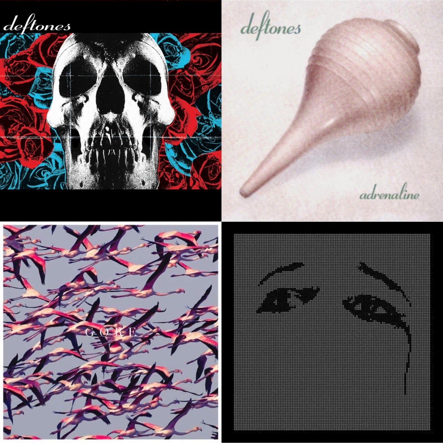 Deftones - Deftones (X) (20Th Anniversary/Ruby Red LP Vinyl) & Ohms & Gore (White LP Vinyl) & Adrenaline