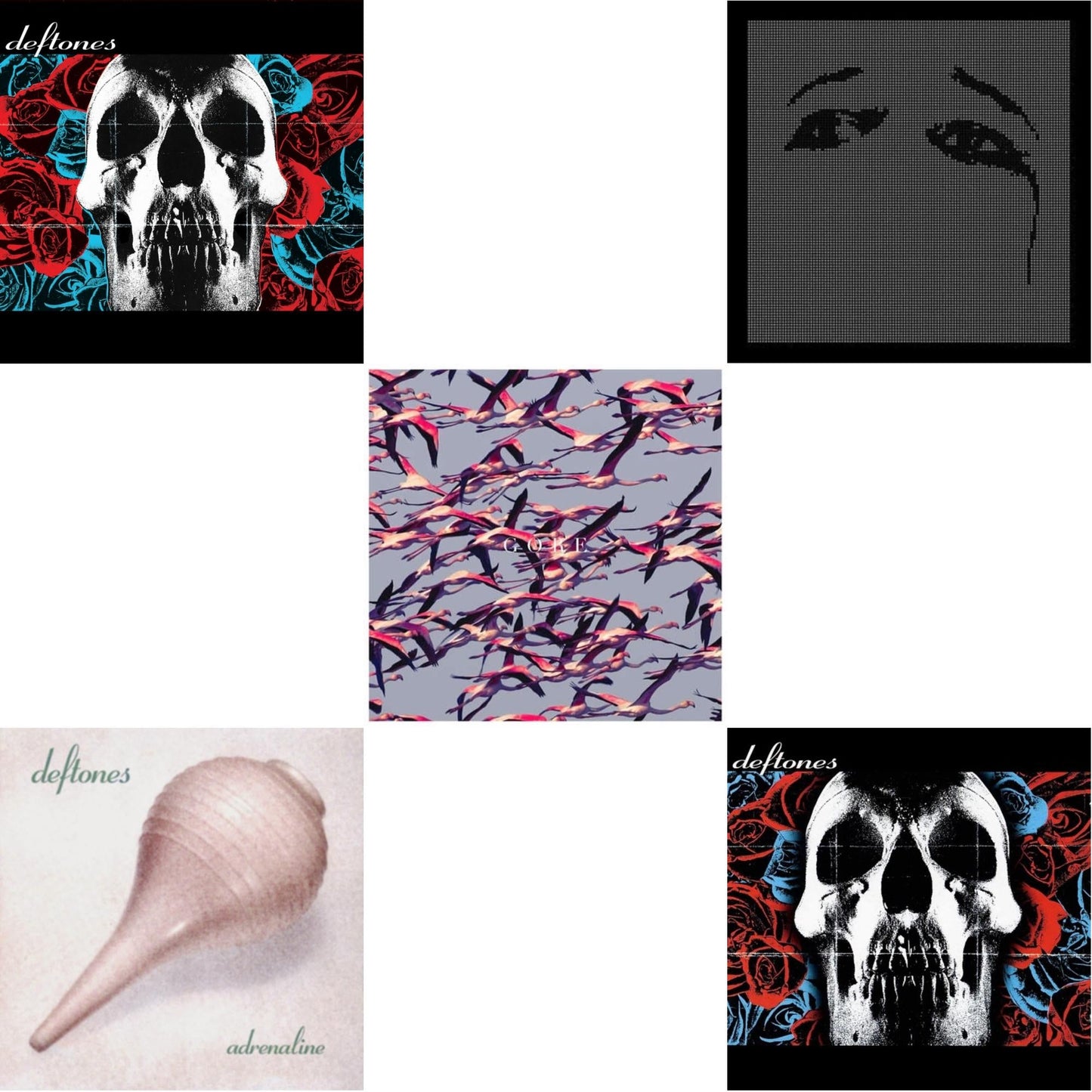 Deftones - Deftones & Deftones (X) (20Th Anniversary/Ruby Red LP Vinyl) & Ohms & Gore (White LP Vinyl) & Adrenaline