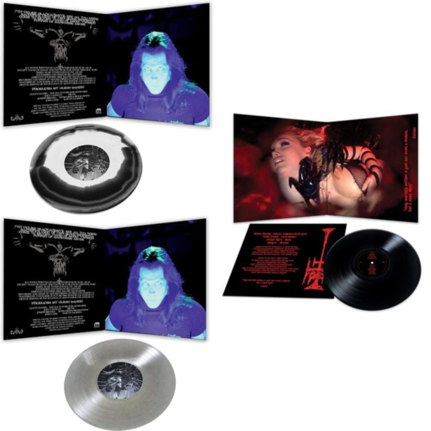 Danzig - Danzig 5: Blackout (Glitter LP Vinyl) & Danzig 5: Blackacidevil (Black & White Haze LP Vinyl) & 777: I Luciferi