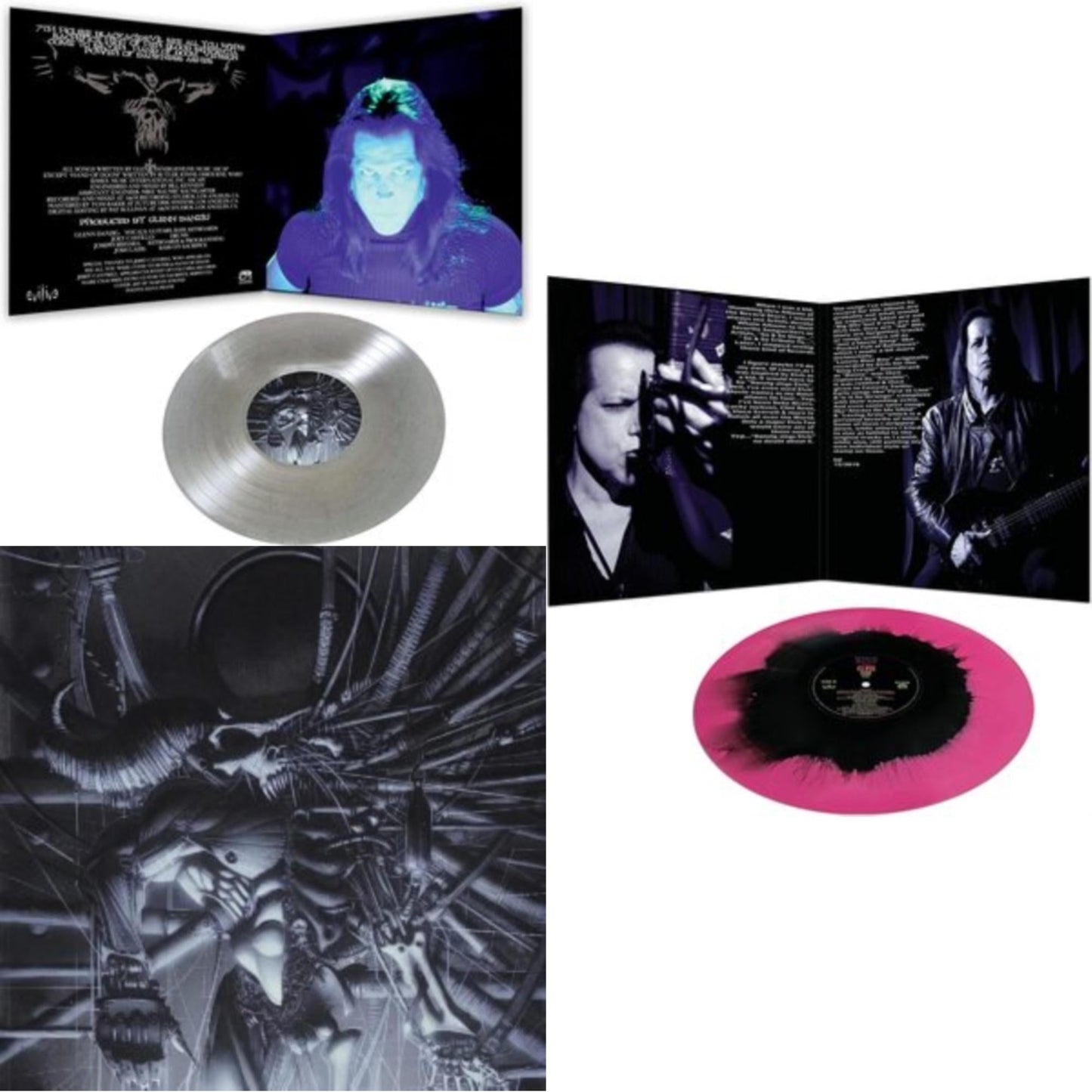 Danzig - Danzig 5: Blackacidevil (Black LP Vinyl) & Danzig 5: Blackout (Glitter LP Vinyl) & Sings Elvis (Pink & Black Haze LP Vinyl)