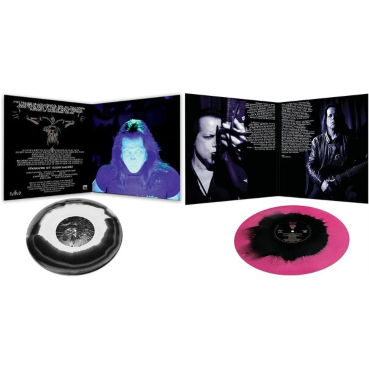Danzig - Danzig 5: Blackacidevil (Black & White Haze LP Vinyl) & Sings Elvis (Pink & Black Haze LP Vinyl)