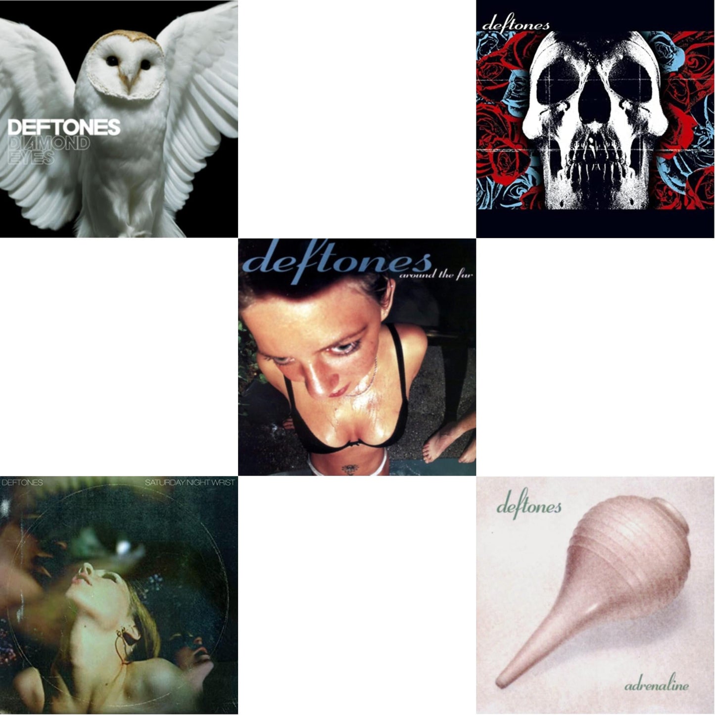 Deftones - Saturday Night Wrist & Adrenaline & Around The Fur & Deftones & Diamond Eyes - CD Bundle
