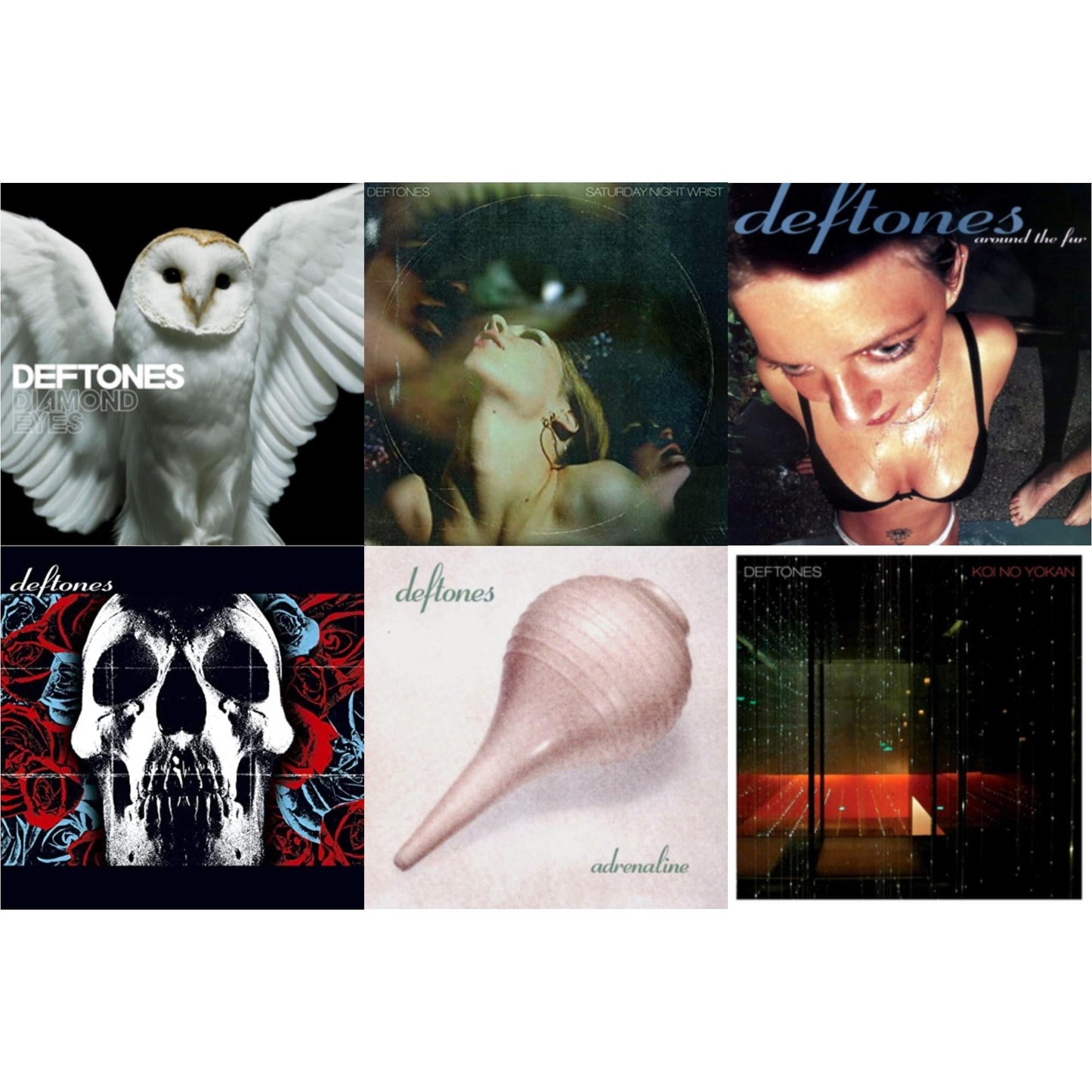 Deftones - Saturday Night Wrist & Adrenaline & Around The Fur & Deftones & Koi No Yokan & Diamond Eyes - CD Bundle
