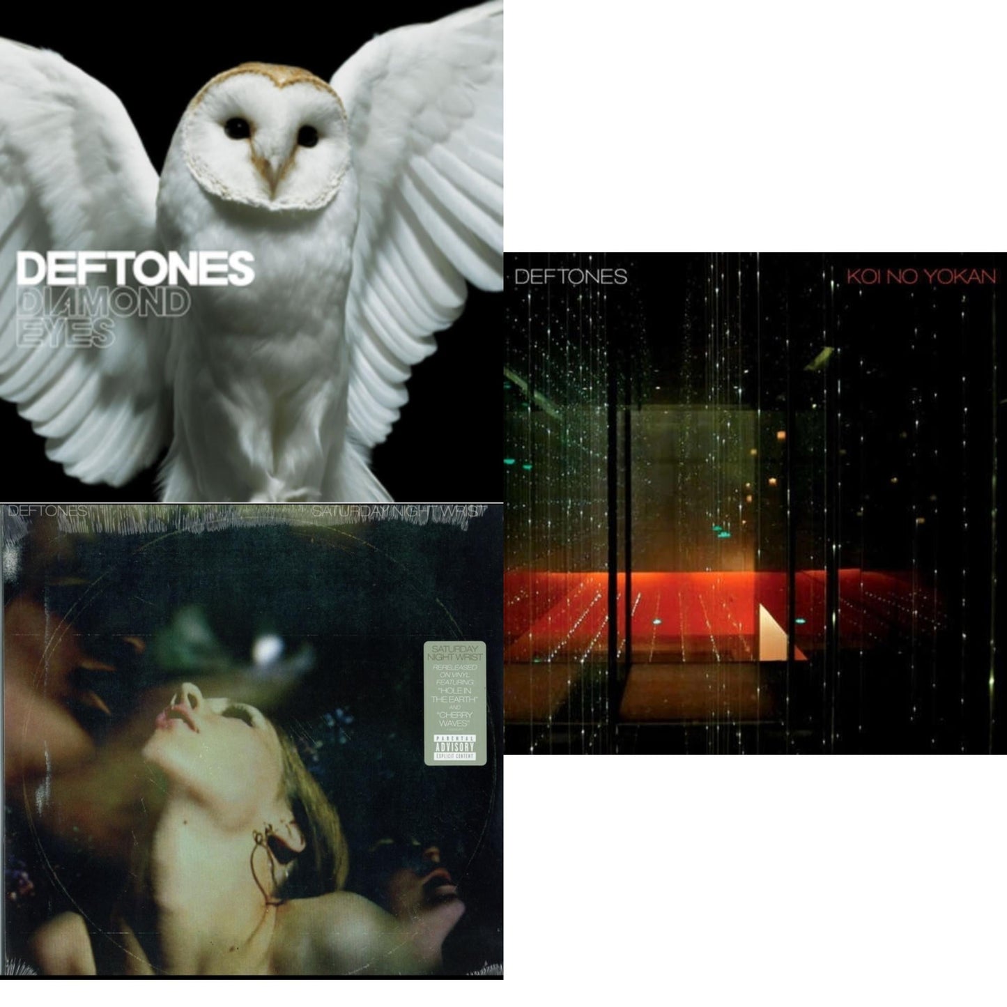 Deftones - Koi No Yokan & Saturday Night Wrist & Diamond Eyes - LP Vinyl Bundle