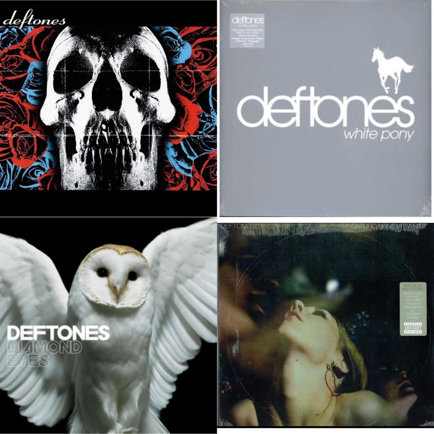 Deftones - Deftones & Saturday Night Wrist & White Pony & Diamond Eyes - LP Vinyl Bundle