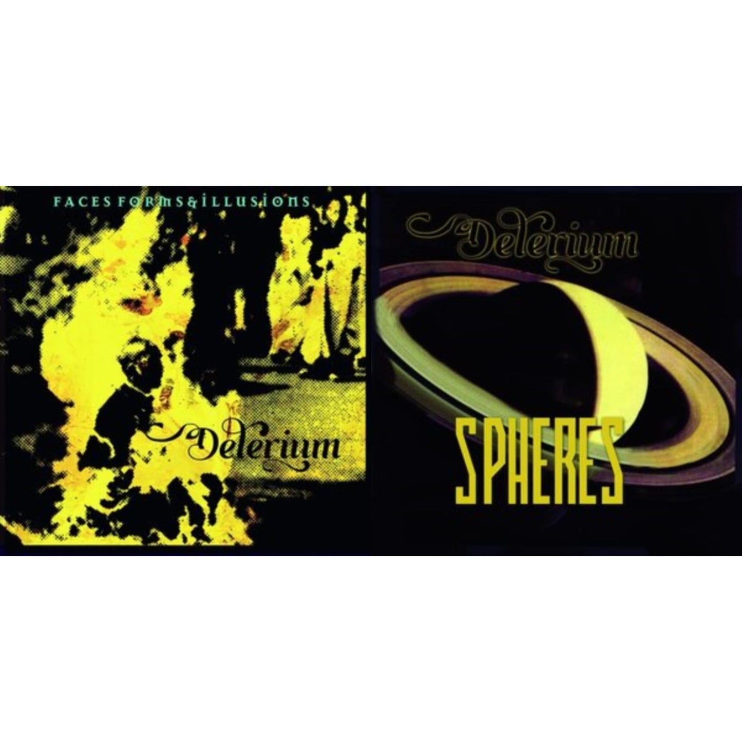 Delerium - Faces, Forms & Illusions (Limited Edition/2LPwhite Vinyl) & Spheres 1 (Limited Edition/2LP/White Vinyl)