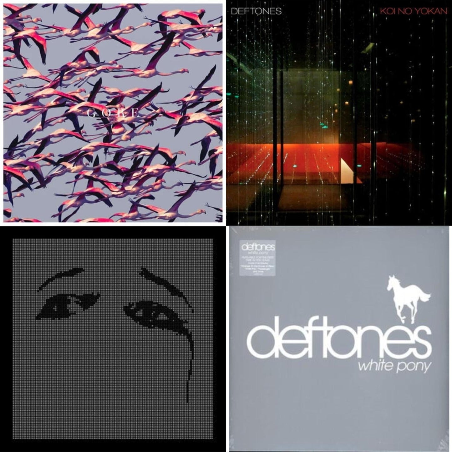 Deftones - Ohms & Gore (White LP Vinyl) & Koi No Yokan & White Pony