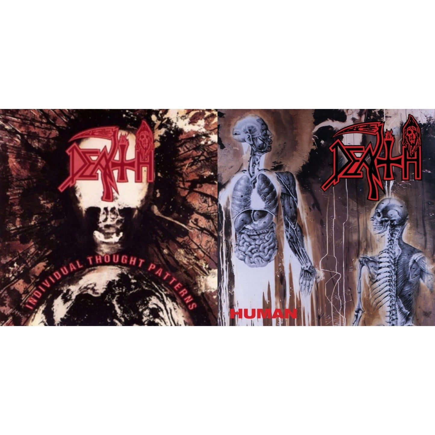 Death - Human (Remastered Reissue) & Individual Thought Patterns - Reissue - LP Vinyl Bundle